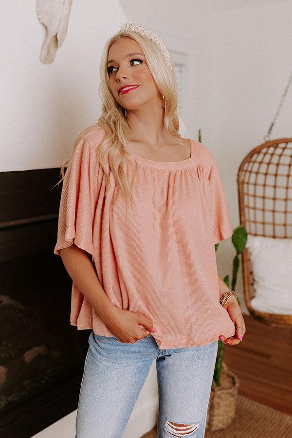 Heard The Story Waffle Knit Top Product Image