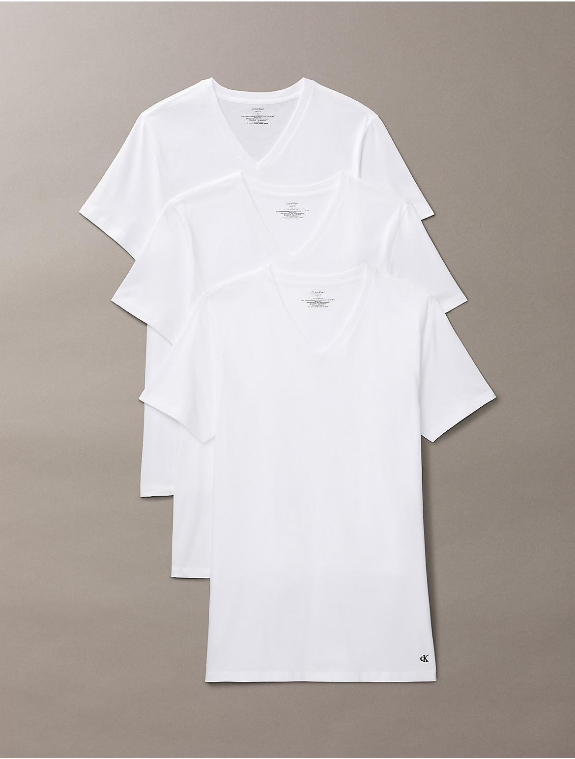 Calvin Klein Mens Cotton Classics 3-Pack Classic Fit V-Neck T-Shirt Product Image