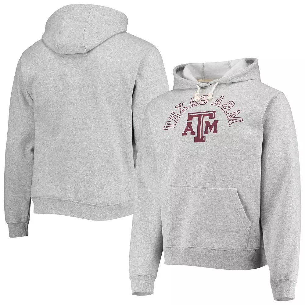 Men's League Collegiate Wear Heathered Gray Texas A&M Aggies Seal Neuvo Essential Fleece Pullover Hoodie,  Product Image