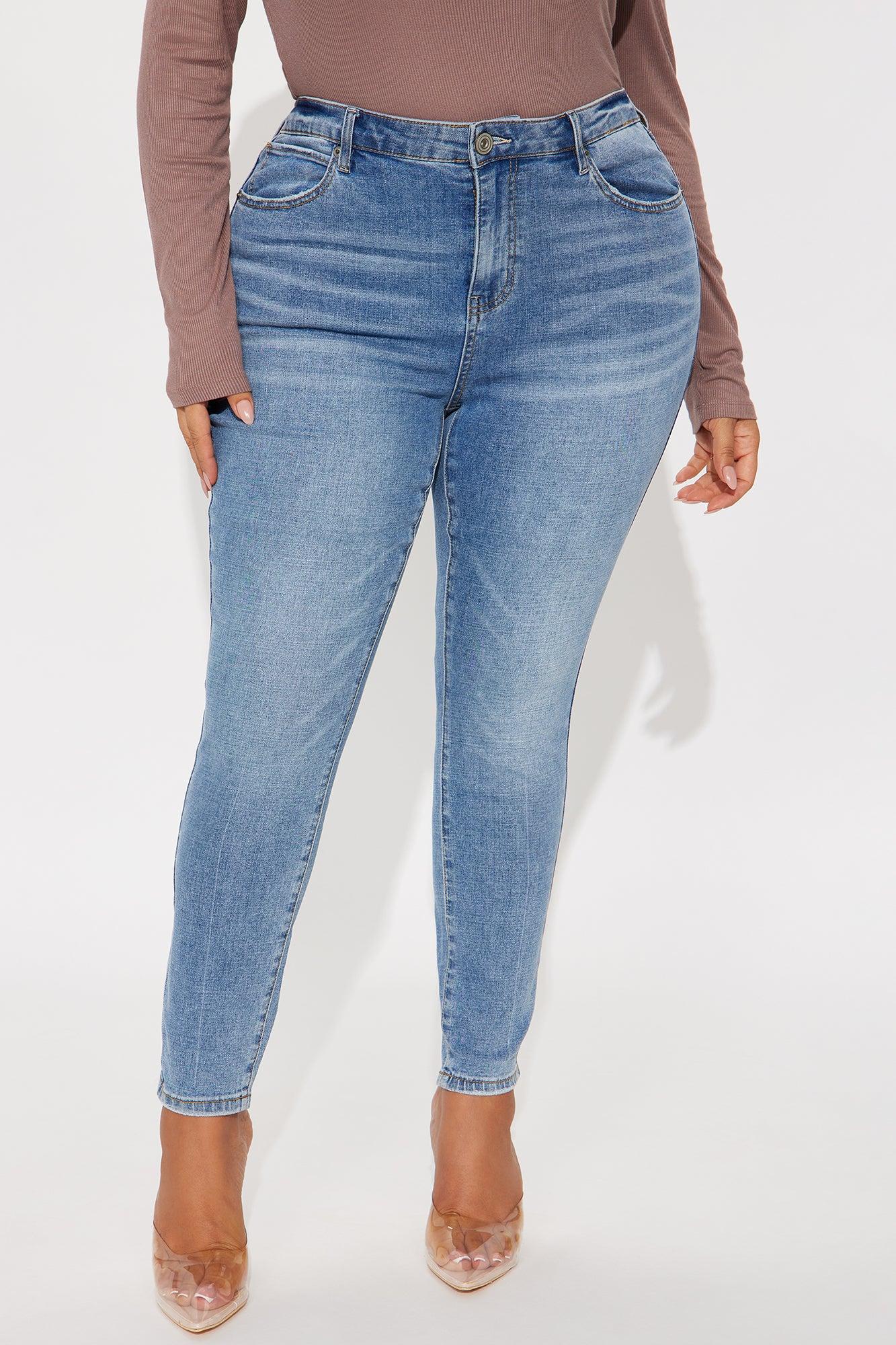 Taking Form Low Rise Skinny Jeans - Medium Wash Female Product Image