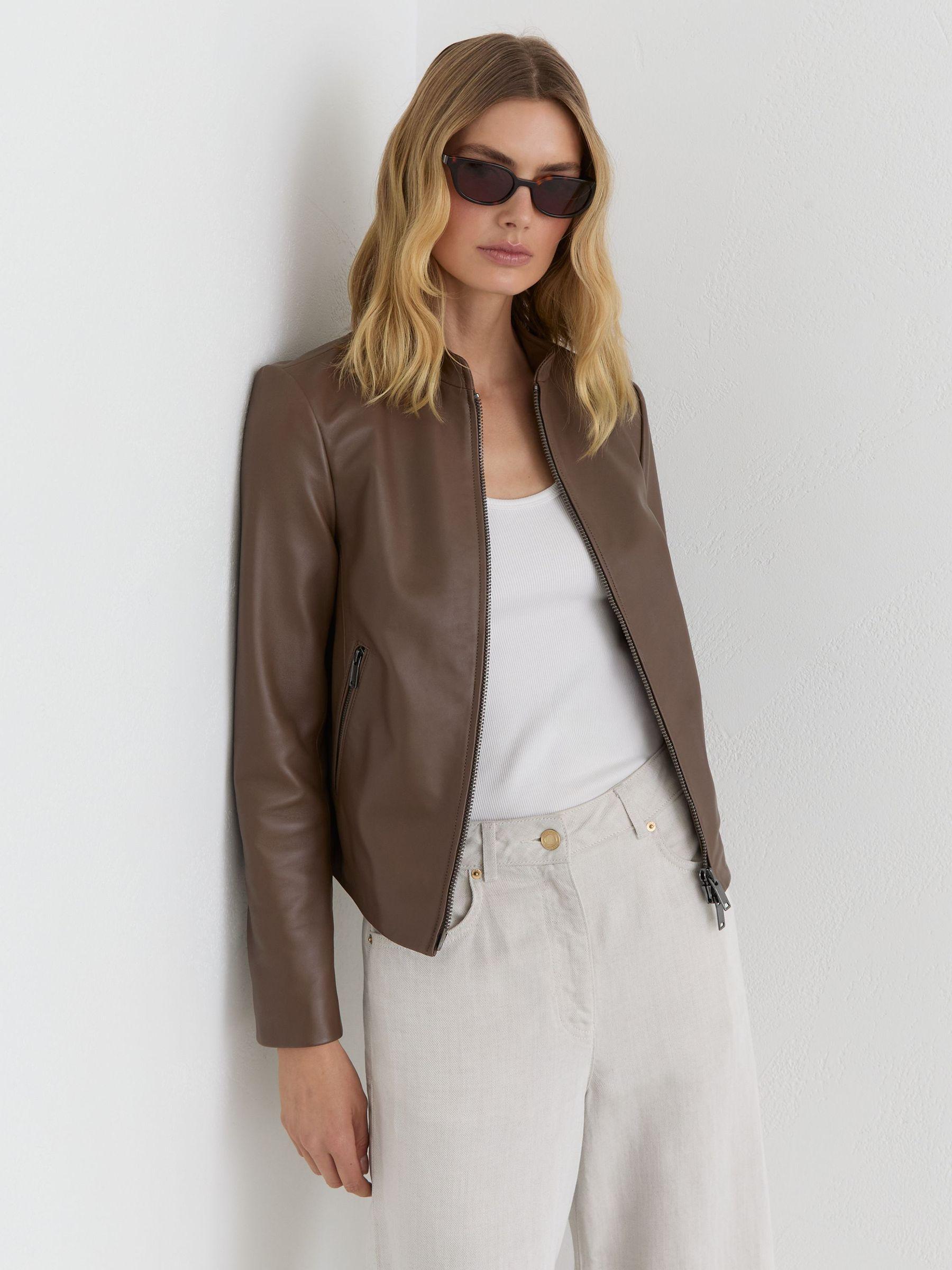 Petite Polka-Dot Wide-Leg Suit Trousers in White/Navy Product Image