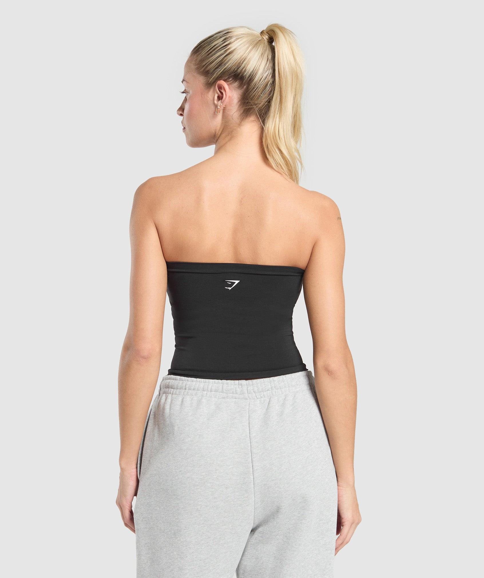 Gymshark Everyday Seamless Midi Tube Top - Black Female Product Image