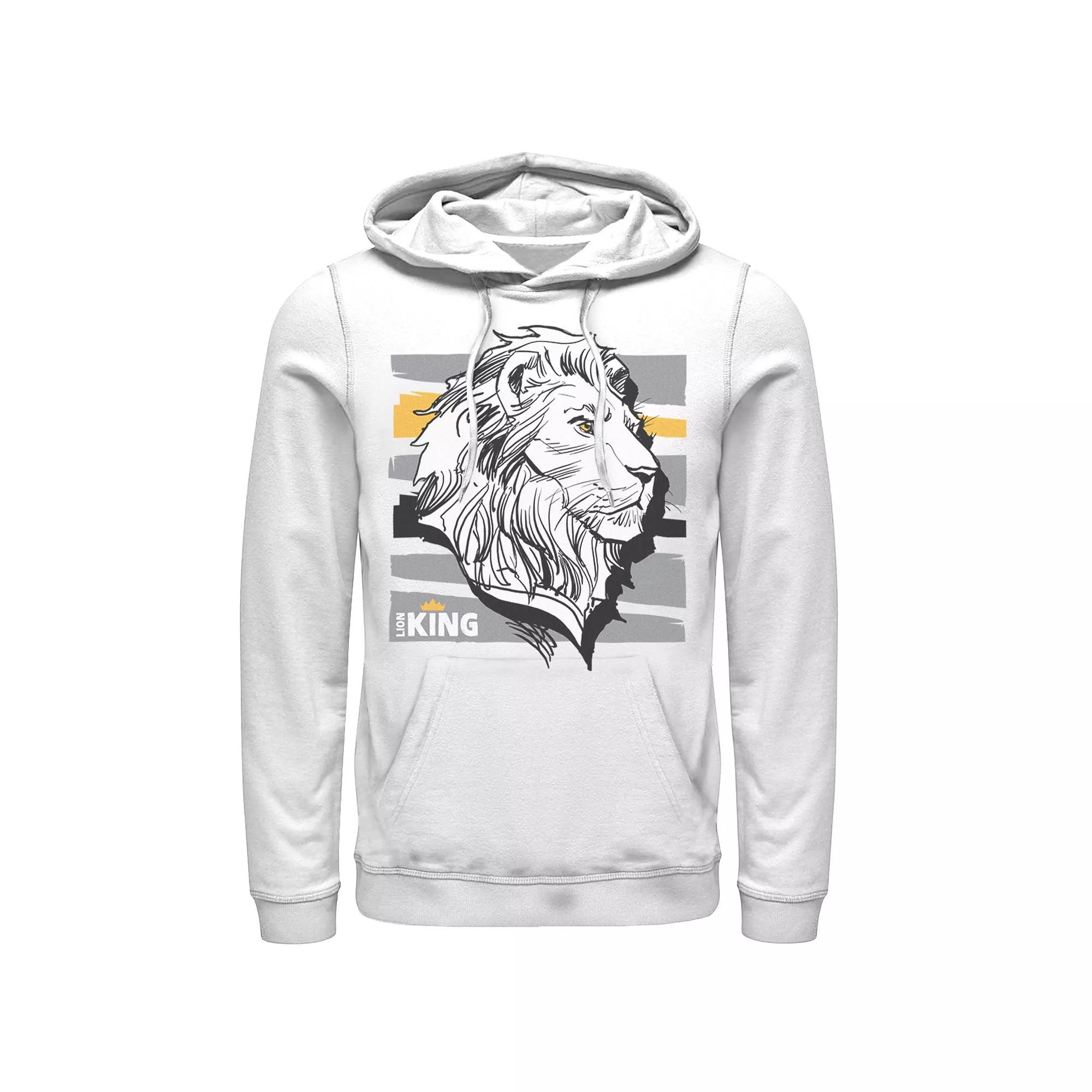 Disney's The Lion King Live Action Mufasa Men's Sketched Portrait Pullover Hoodie,  Product Image