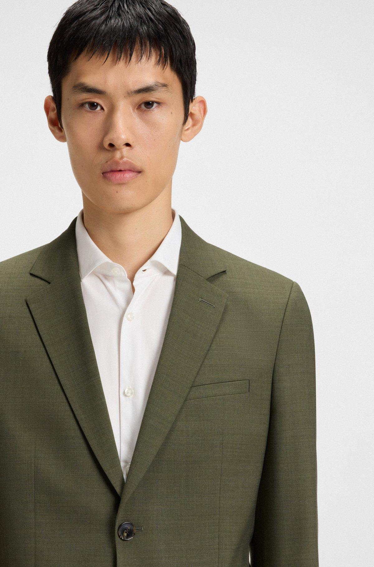 Extra-slim-fit suit jacket in performance-stretch dobby Product Image