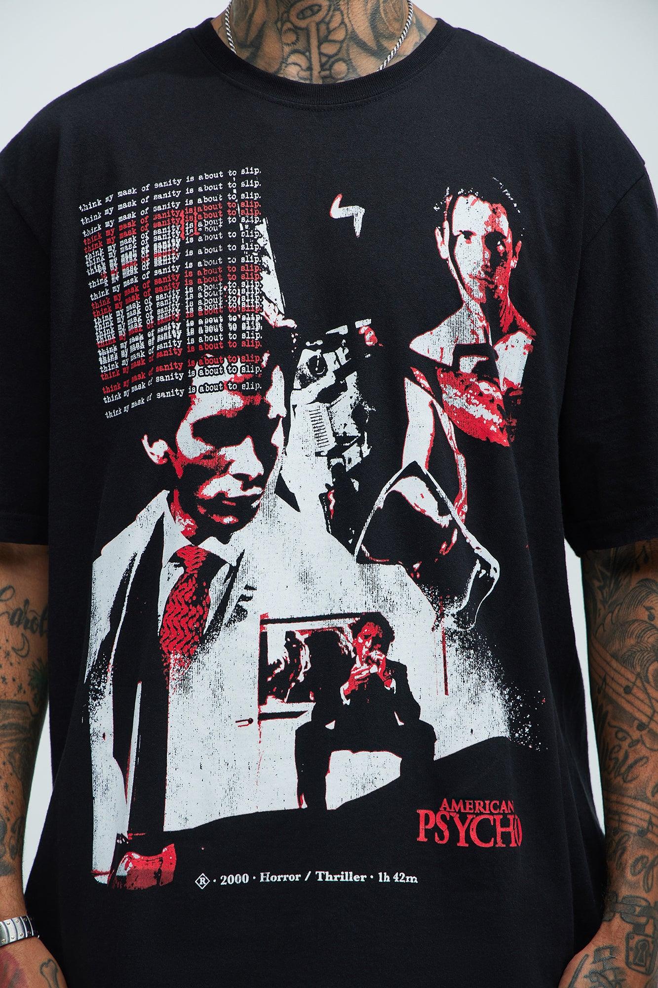 American Psycho Patrick Bateman Short Sleeve Tee - Black Product Image