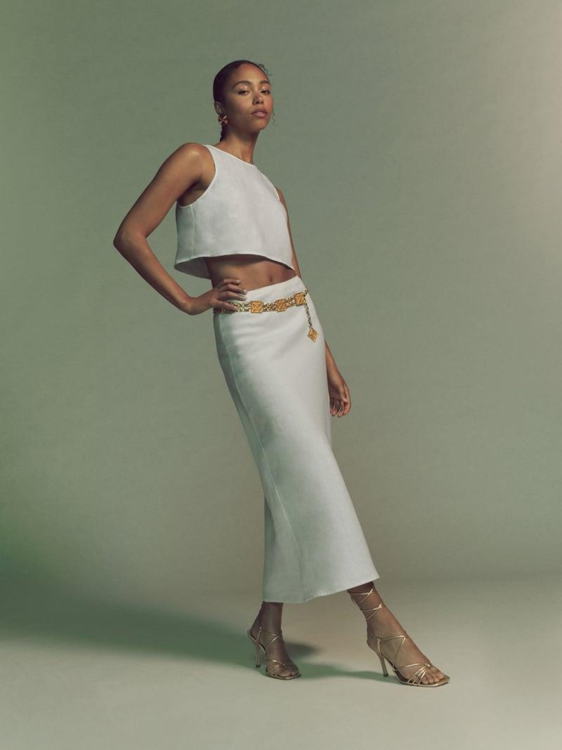 Layla Linen Skirt Product Image