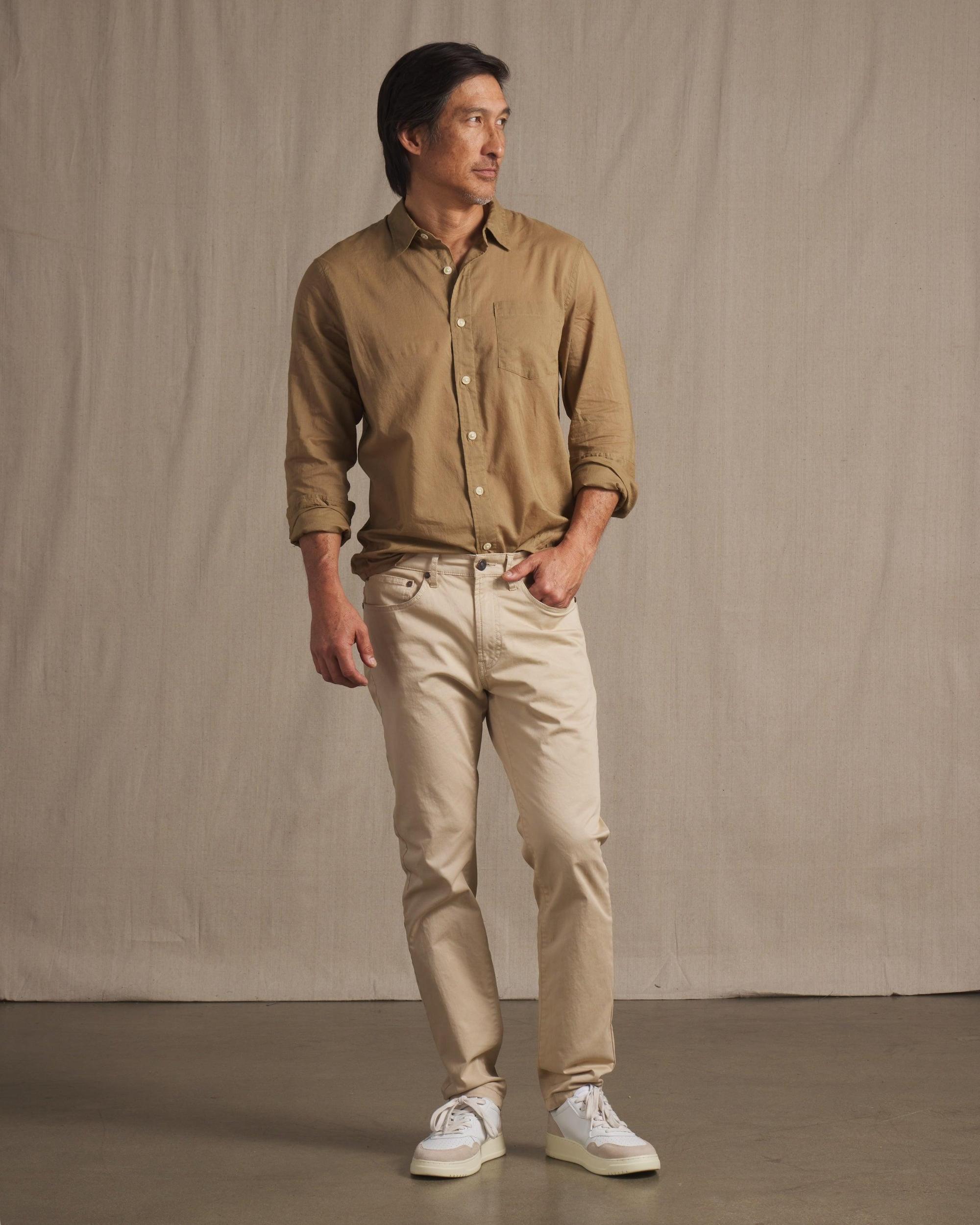 Portofino Featherweight Poplin Shirt - Ermine Product Image