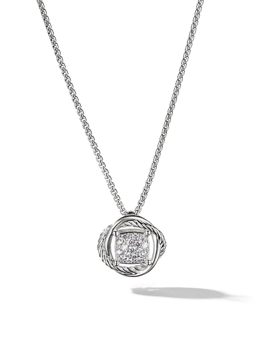 David Yurman Infinity Pendant Necklace with Diamonds Product Image