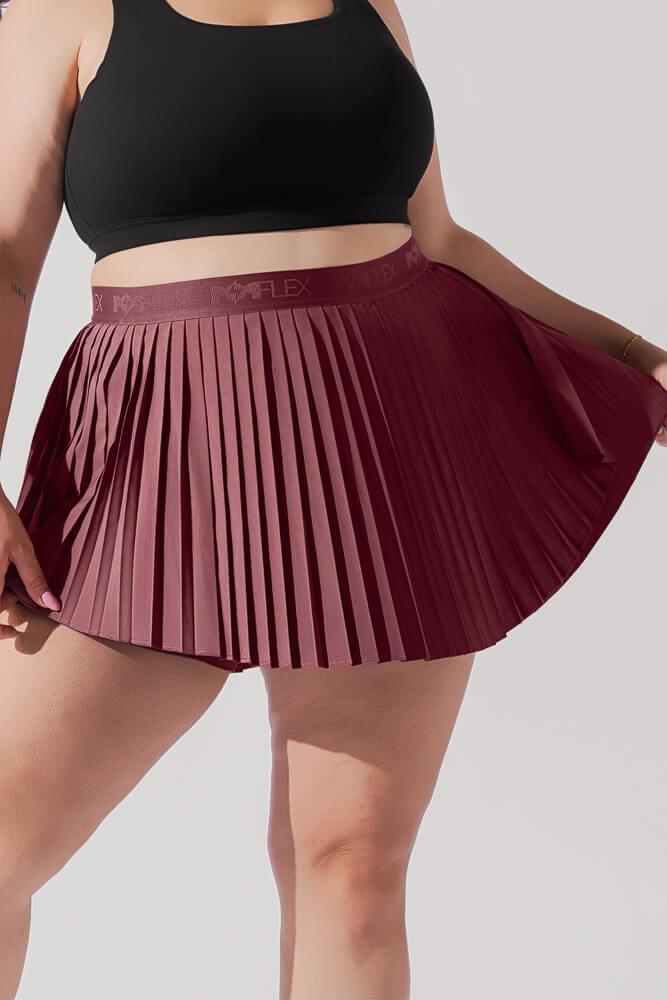 Ace ‘em Pleated Skort - Desert Rose Product Image