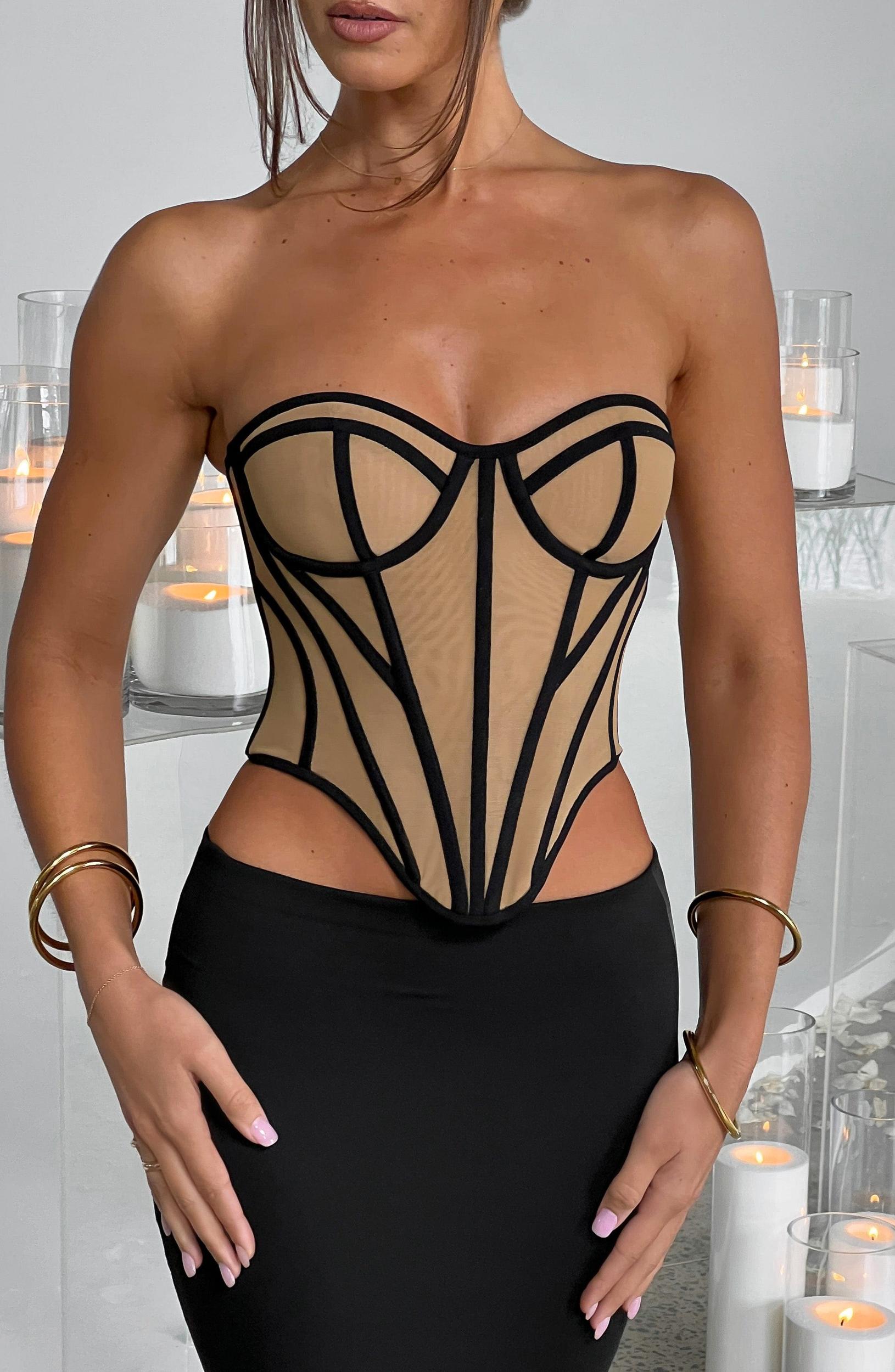 Santanna Corset - Ivory/Nude Product Image