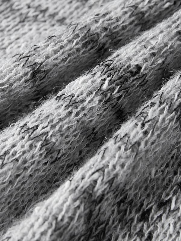 Cutout Lace Up Long Sleeve Knit Product Image