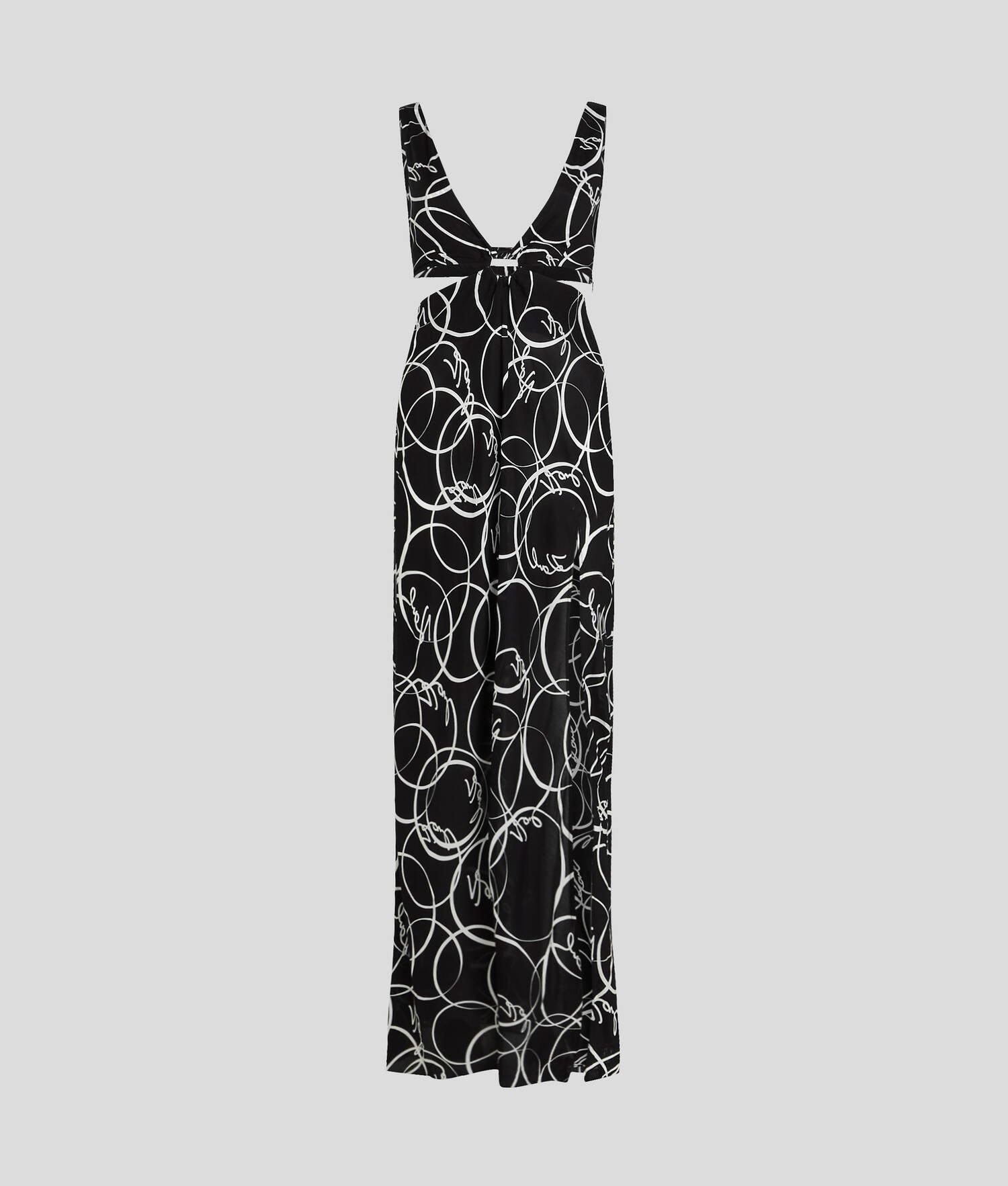 CIRCLE PRINT BEACH MAXI DRESS Product Image