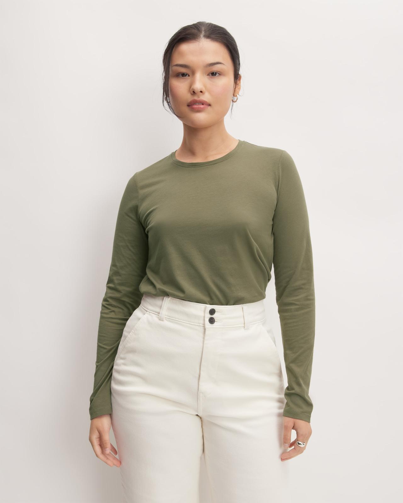 Womens Organic Cotton Long-Sleeve Crew Sweater by Everlane Product Image