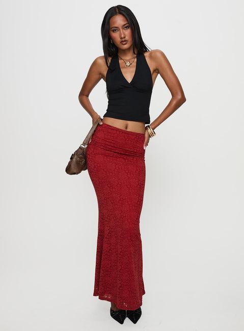 Silene Maxi Skirt Red Product Image
