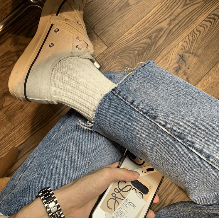 No. 3547 WASHED SLIM JEANS Product Image