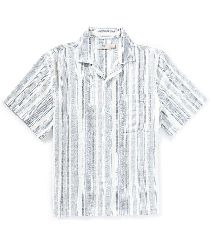 BDG Urban Outfitters Tonal Stripe Short Sleeve Woven Shirt Product Image