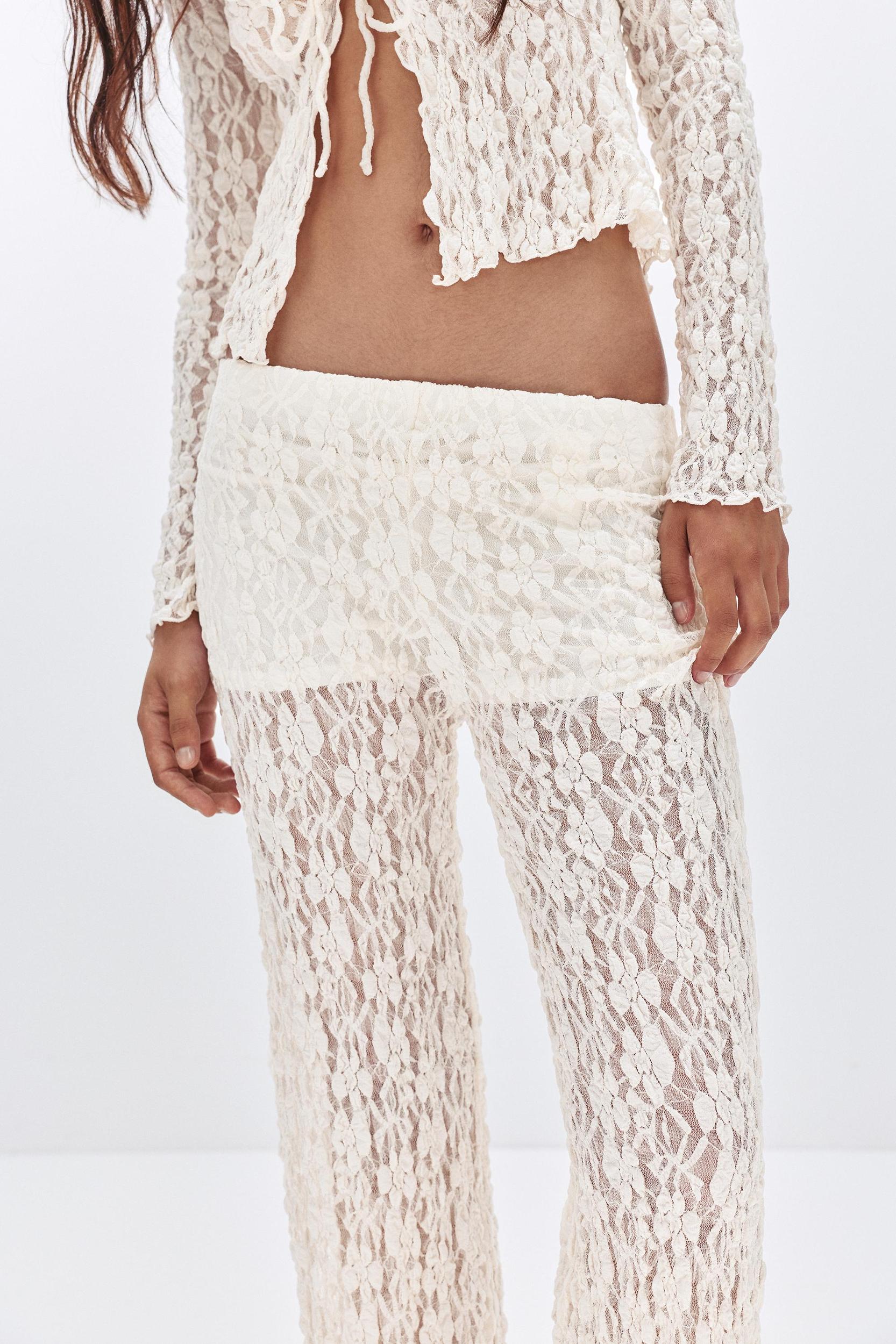 Lace bell bottom pants Product Image
