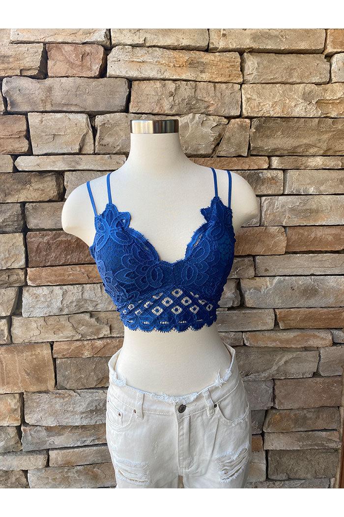 Adjustable Strap Crochet Lace Bralette Product Image