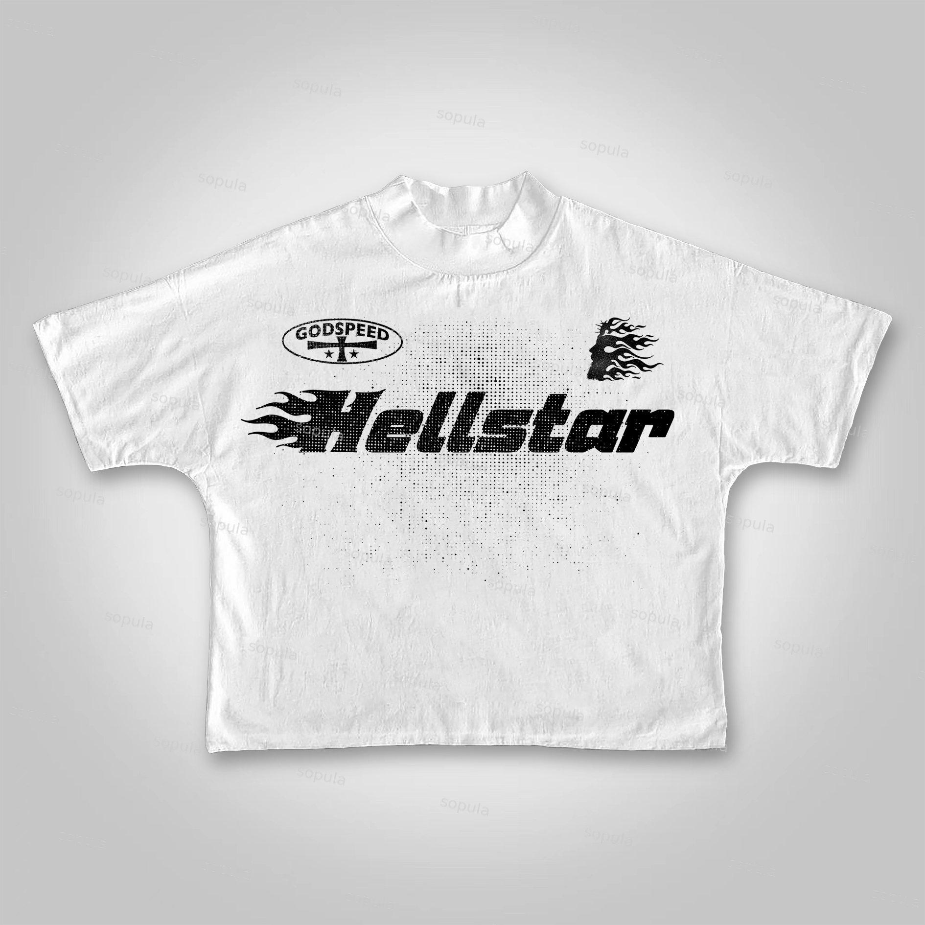 Sopula Vintage Flame Jesus Silhouette Network Cropped T-shirt Product Image