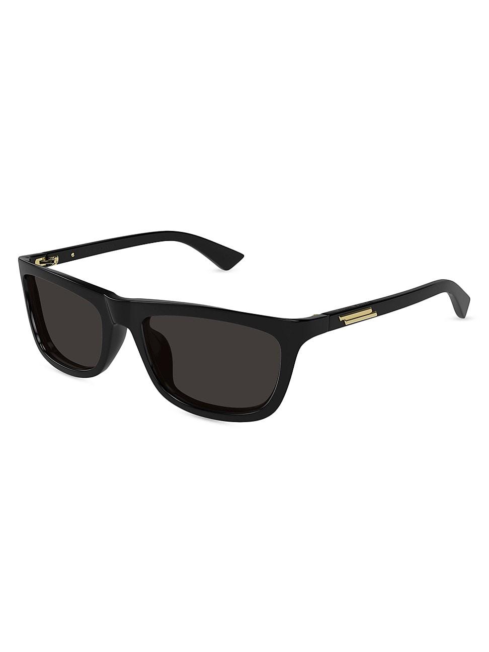 Mens Slim Ribbon 58MM Square Sunglasses Product Image