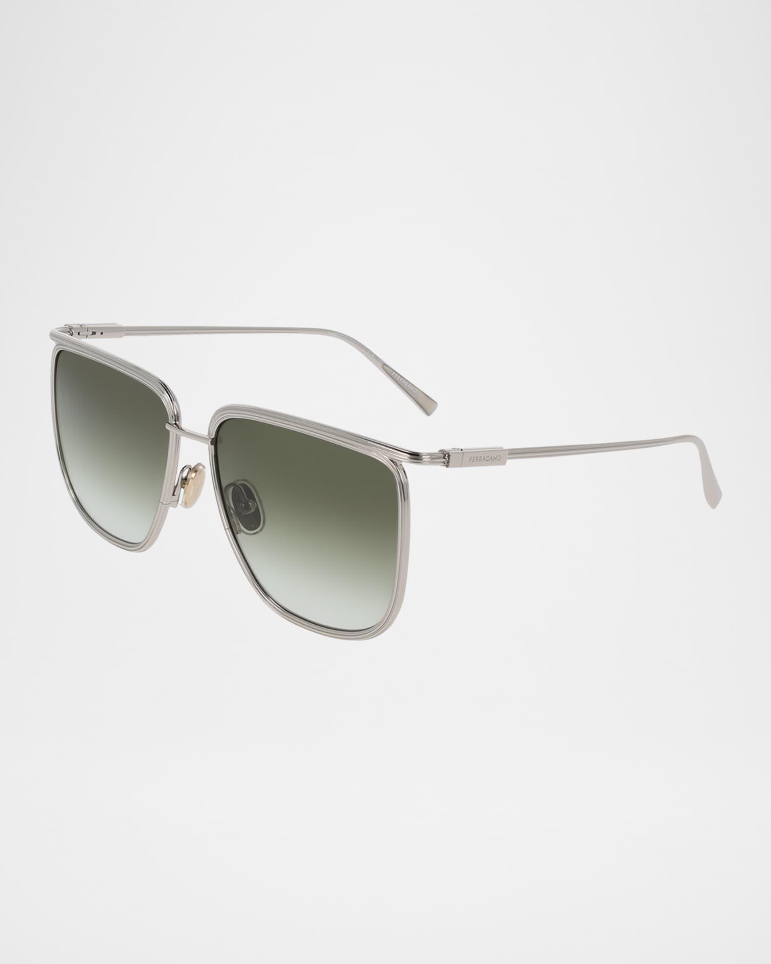 Rectangle Metal Sunglasses Product Image