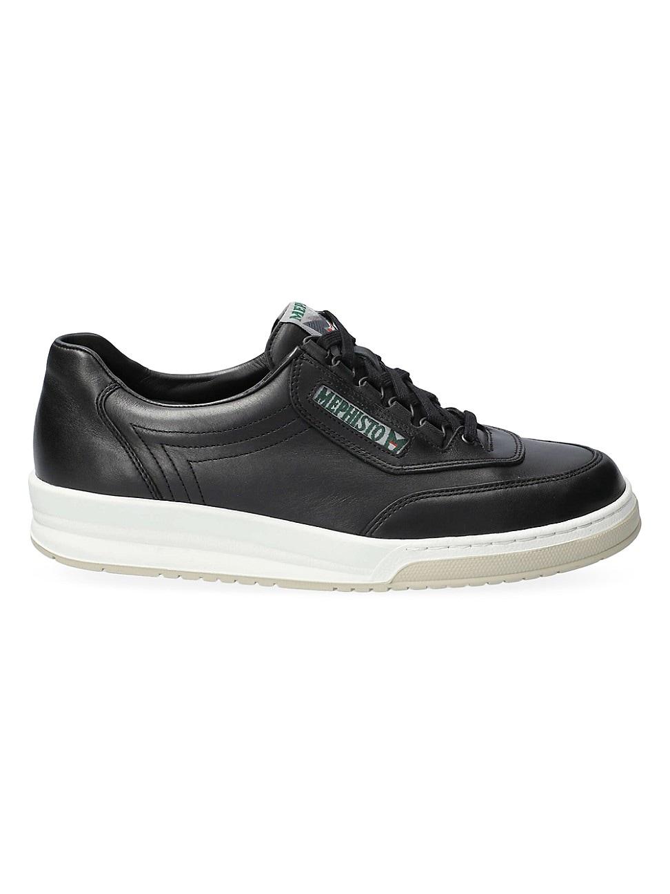 Mens Match Leather Tennis Sneakers Product Image