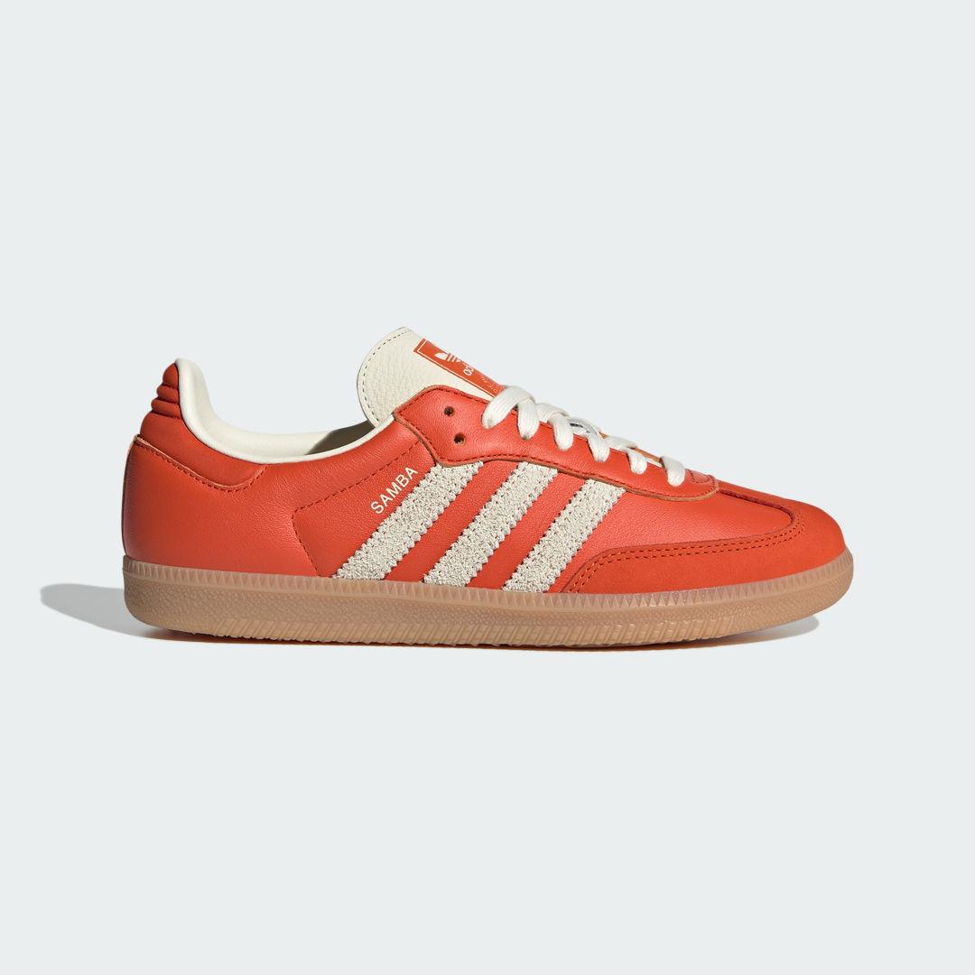 adidas Samba OG Shoes Collegiate Orange M 6.5 / W 7.5 Womens Product Image