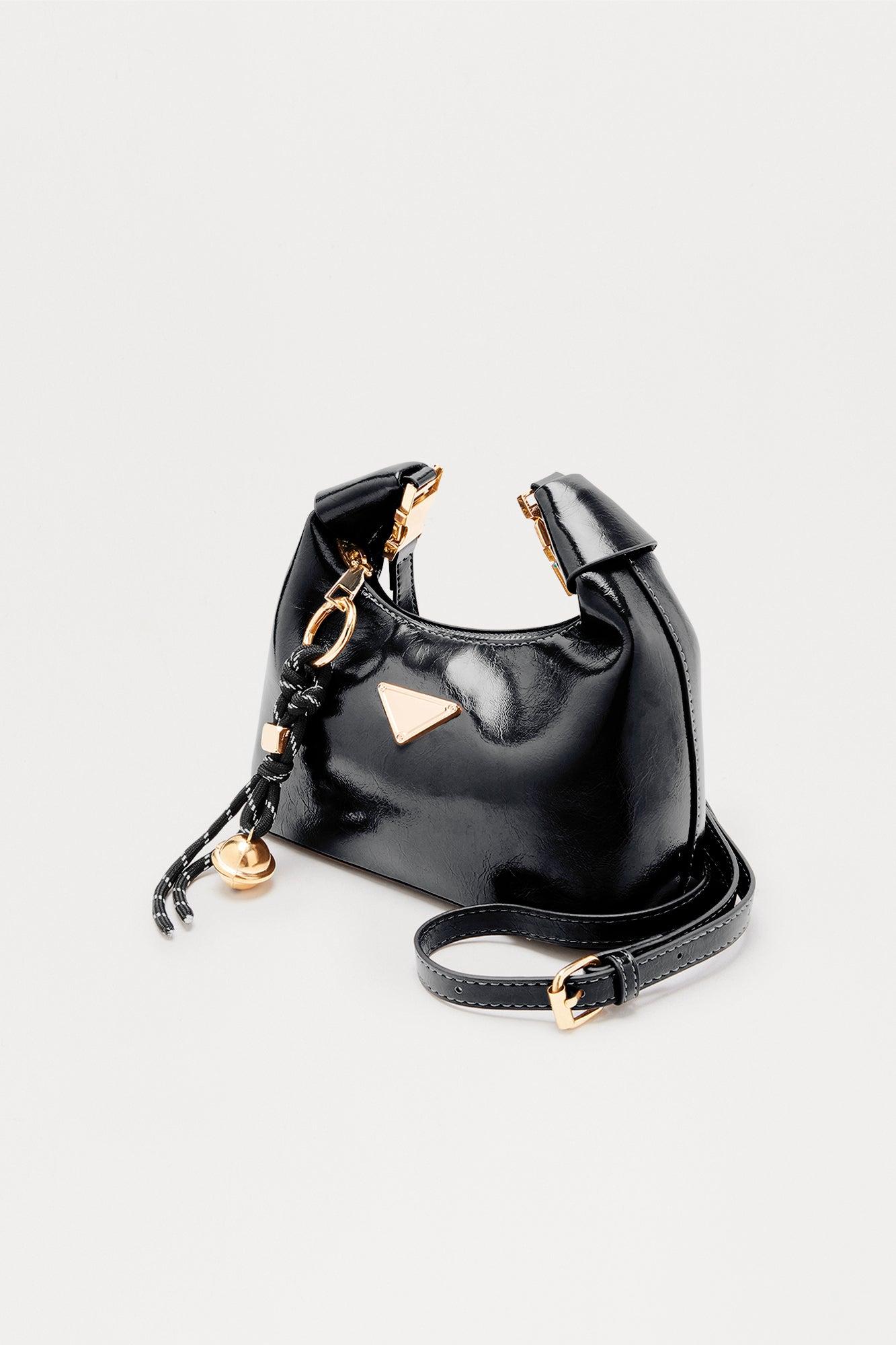 Can't Take It Back Faux Leather Satchel Bag - Black Female Product Image