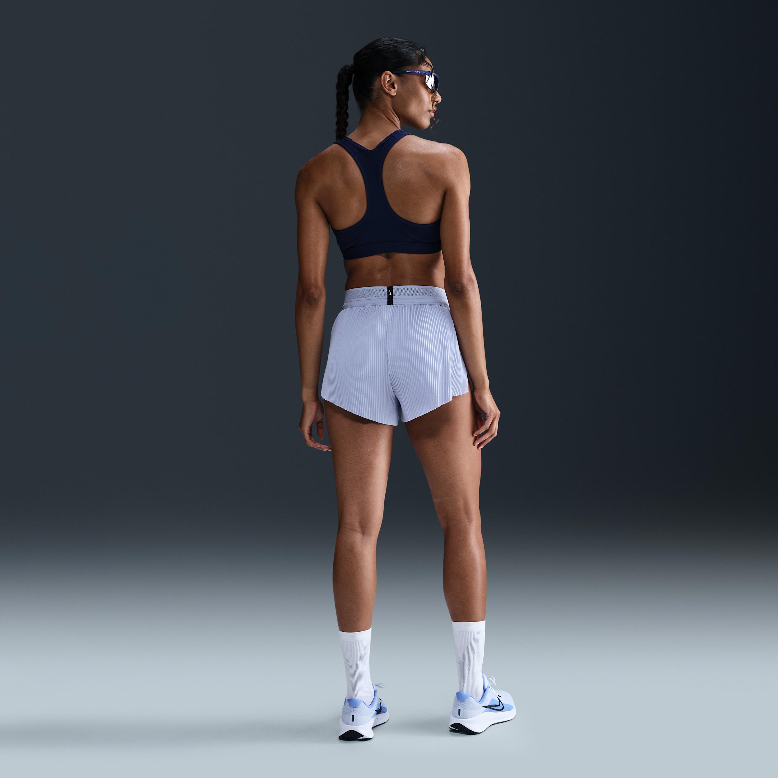 Nike Womens AeroSwift Dri-FIT ADV Mid-Rise 3 Inch Brief-Lined Shorts Product Image