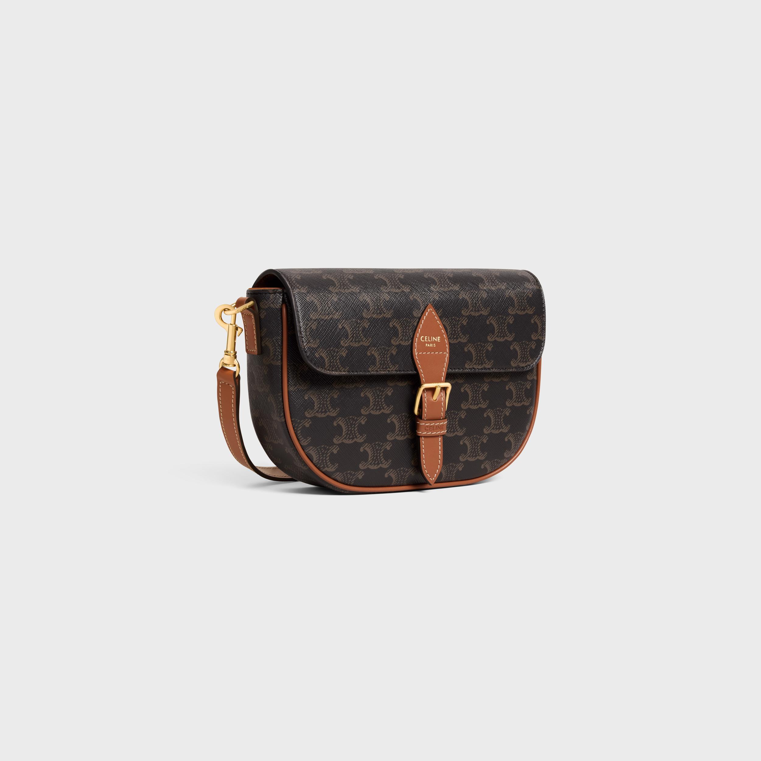 FOLCO SHOULDER BAG IN Triomphe Canvas and Calfskin Product Image