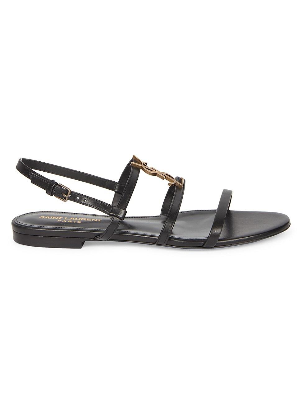 Womens Cassandra Leather Slingback Sandals Product Image