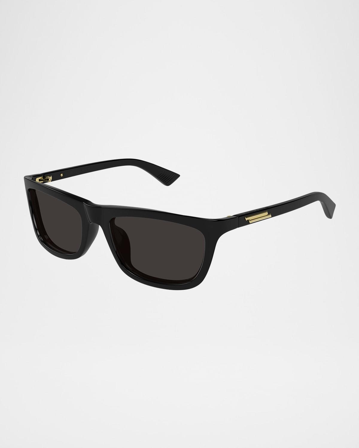 Mens Slim Ribbon 58MM Square Sunglasses Product Image