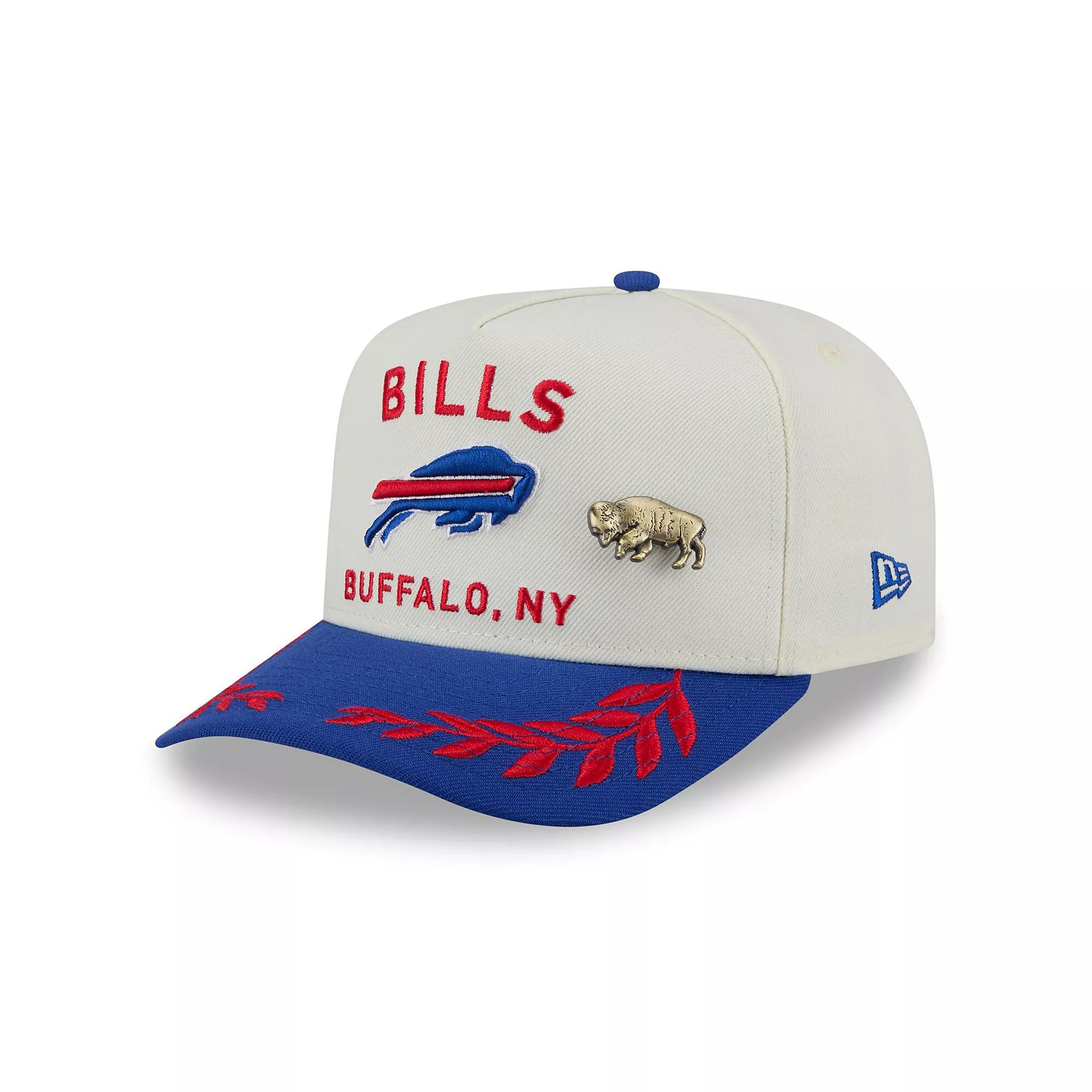 Men's New Era Cream/Royal Buffalo Bills 2025 NFL Draft A-Frame 59FIFTY Fitted Hat, Size: 7 3/4, Beige Product Image