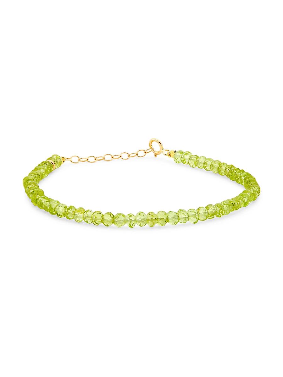 Womens Birthstone 14K Yellow Gold & Gemstone Beaded Necklace Product Image