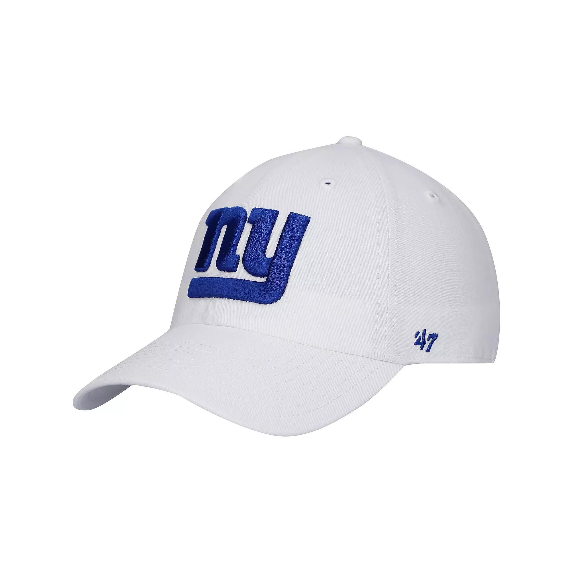 Men's '47 White New York Giants Clean Up Adjustable Hat Product Image