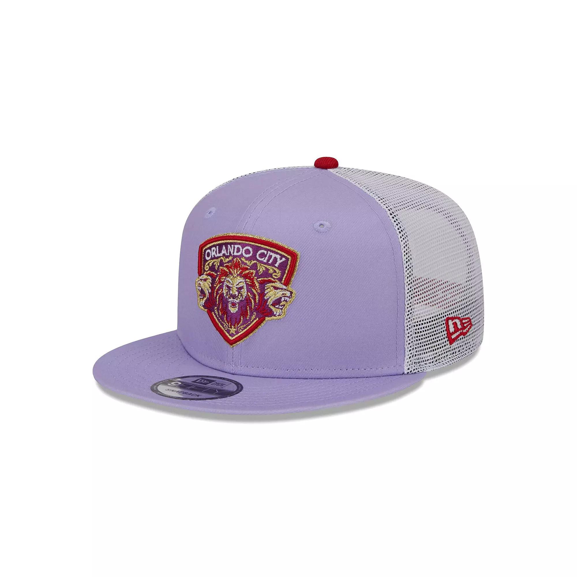 Men's New Era Purple Orlando City SC Jersey Hook Trucker 9FIFTY Snapback Hat, Orf Purple Product Image