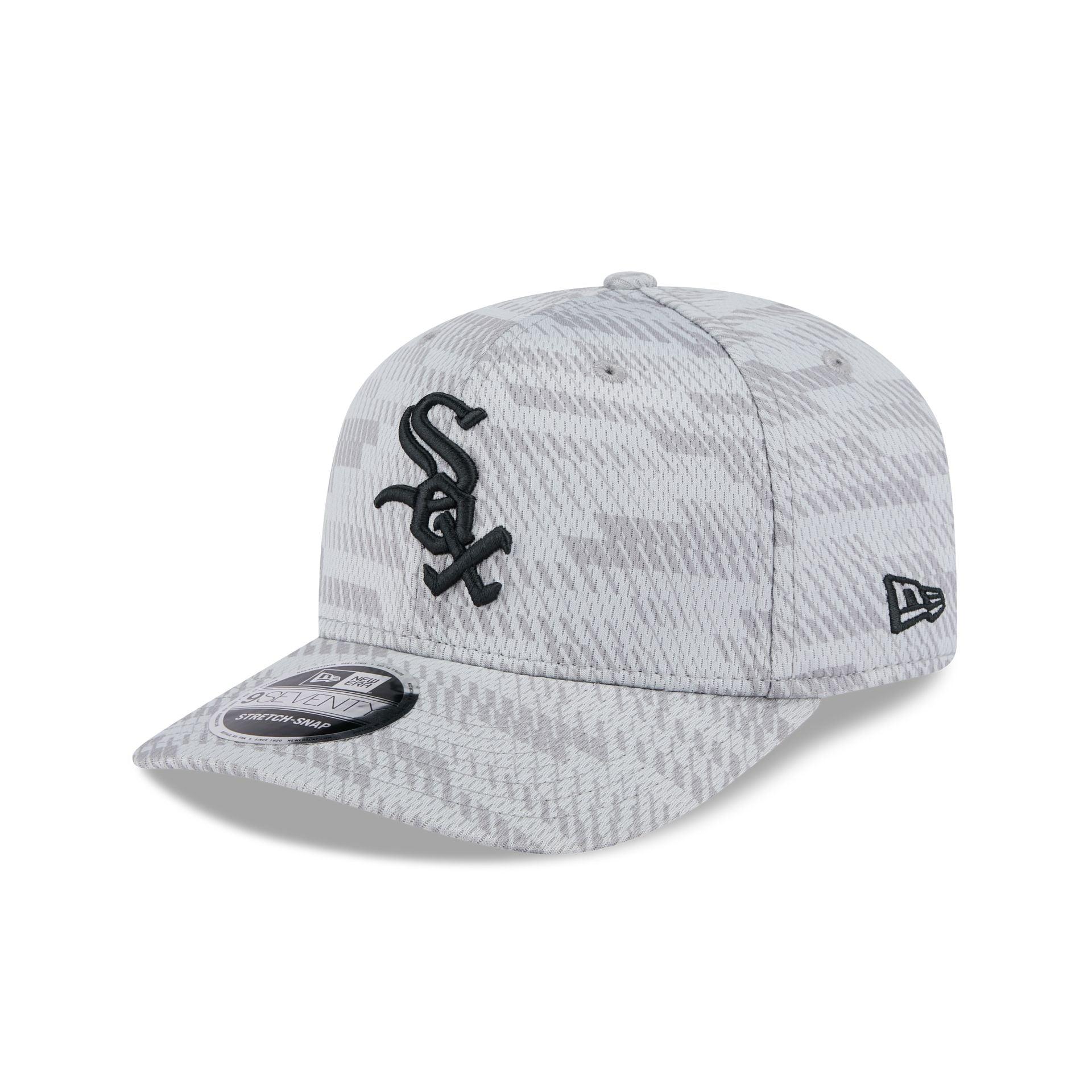 Chicago White Sox 2025 Clubhouse Gray 9SEVENTY Stretch-Snap Hat Male Product Image