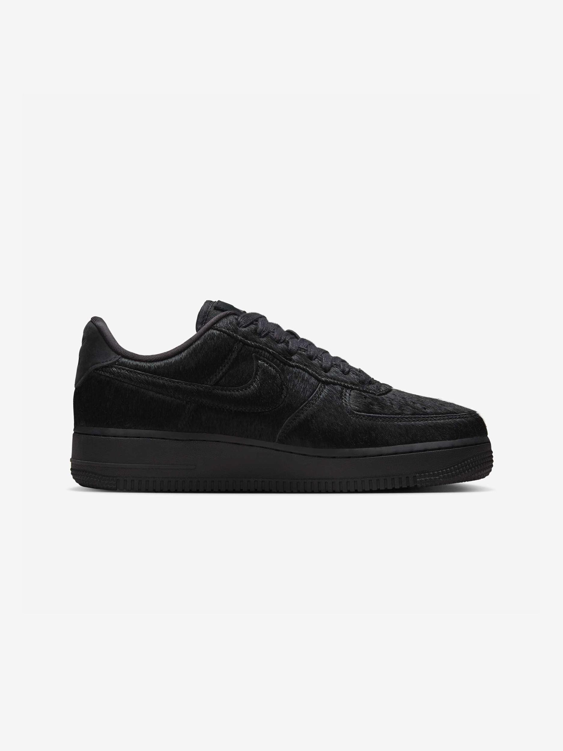 Women's Nike Air Force 1 Low '07 Pony Hair (Black/Black-Off Noir) Female Product Image