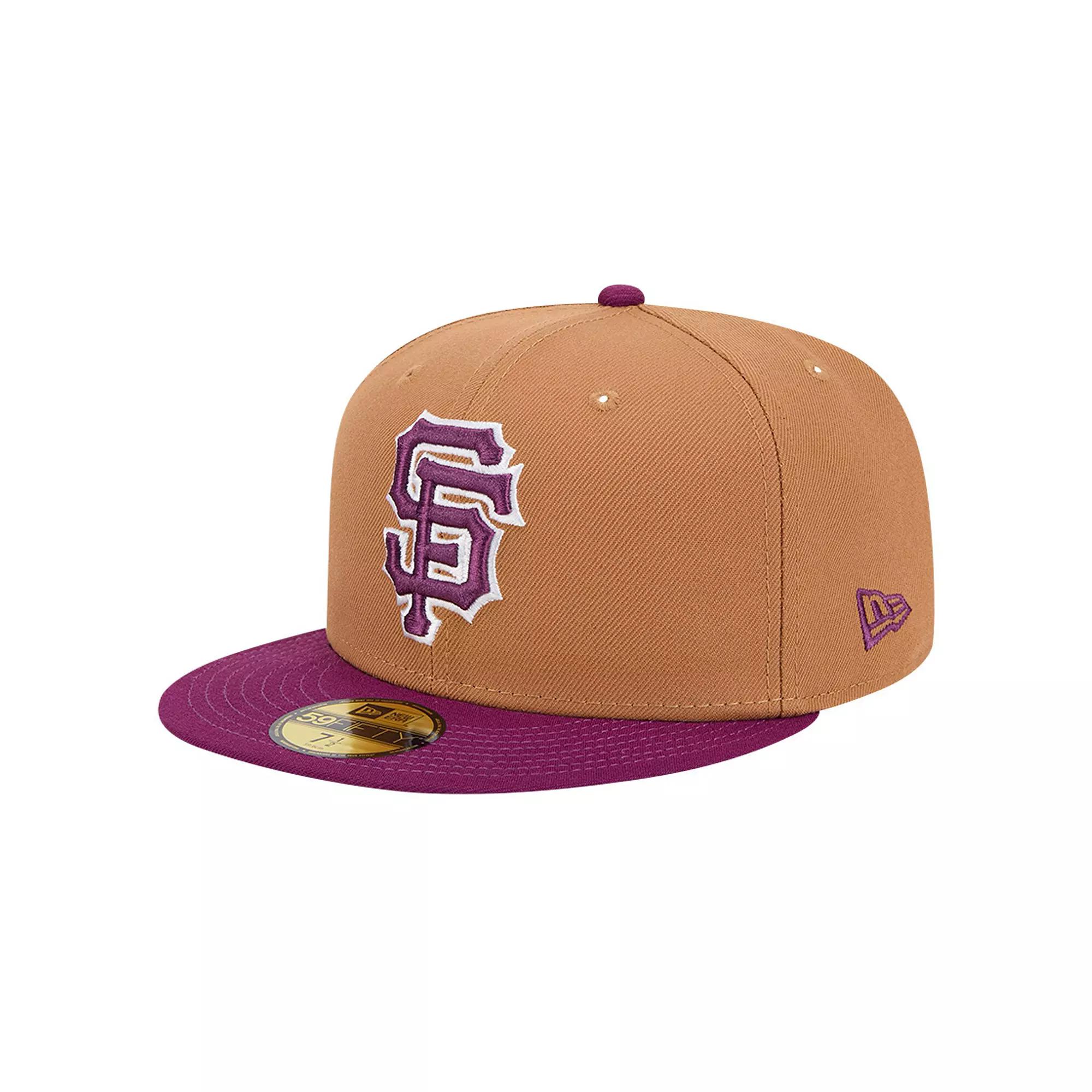 Men's New Era Brown/Purple San Francisco Giants Two-Tone Color Pack 59FIFTY Fitted Hat, Size: 8 Product Image