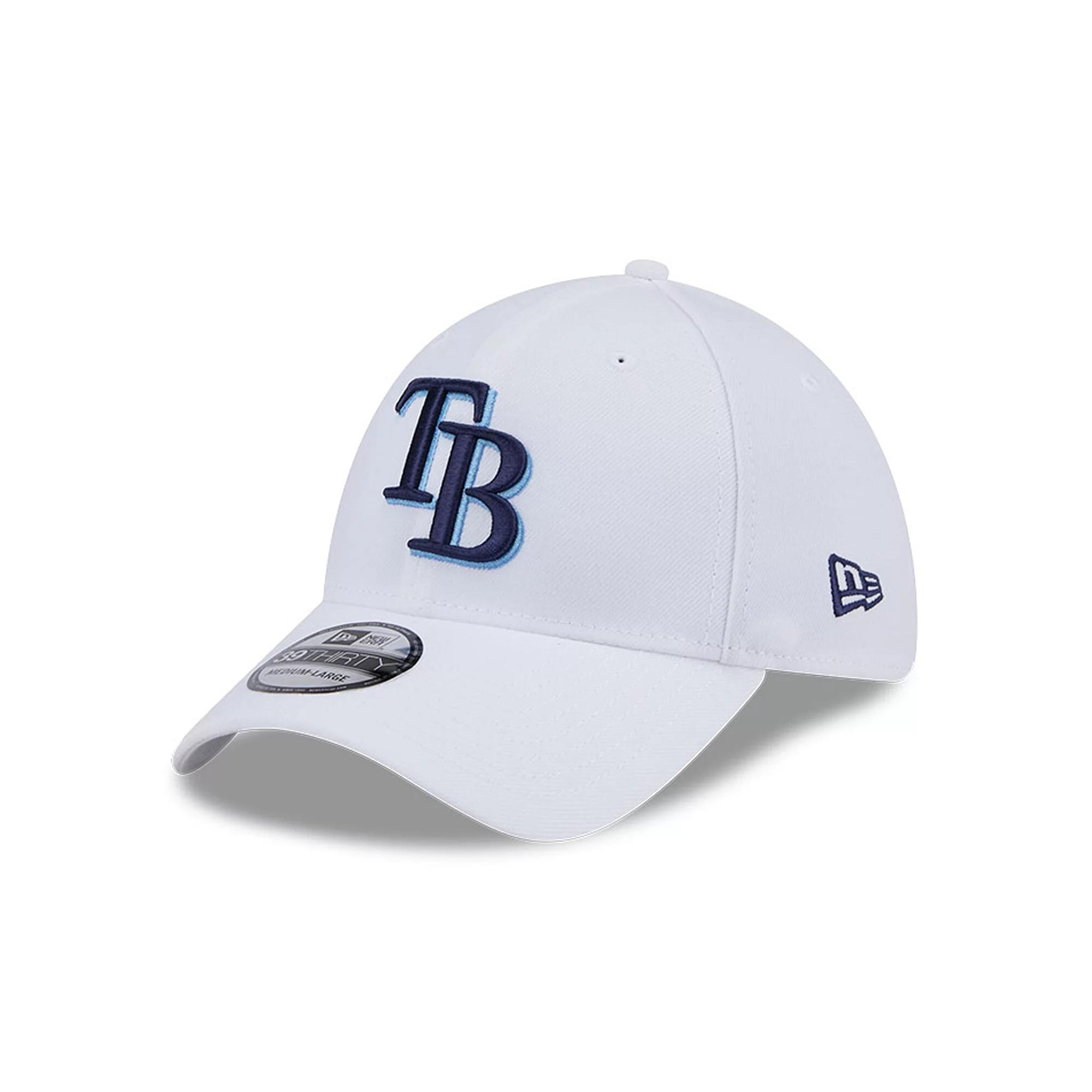 Men's New Era White Tampa Bay Rays Evergreen 39THIRTY Flex Hat,  Product Image