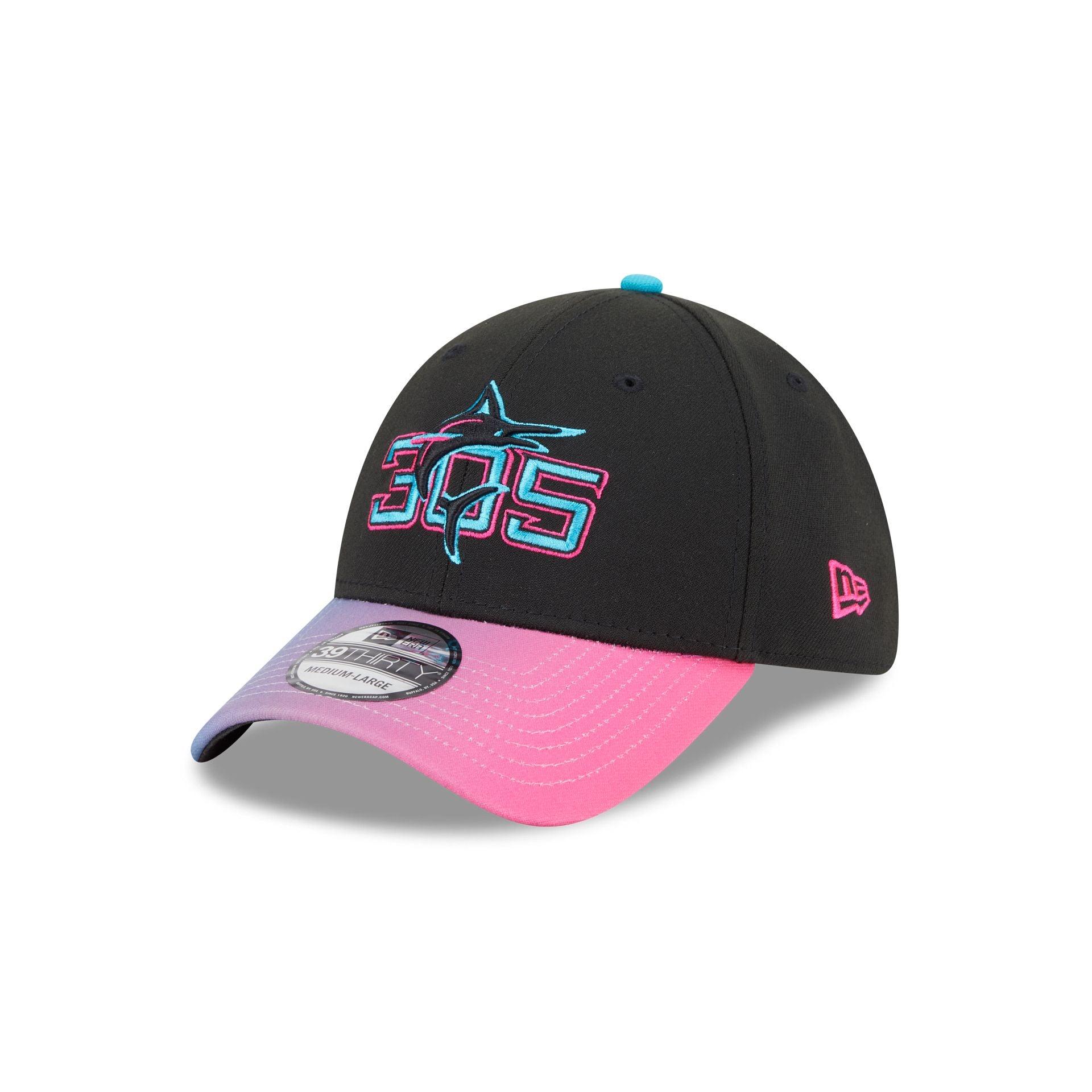 Miami Marlins City Connect 39THIRTY Stretch Fit Hat Male Product Image