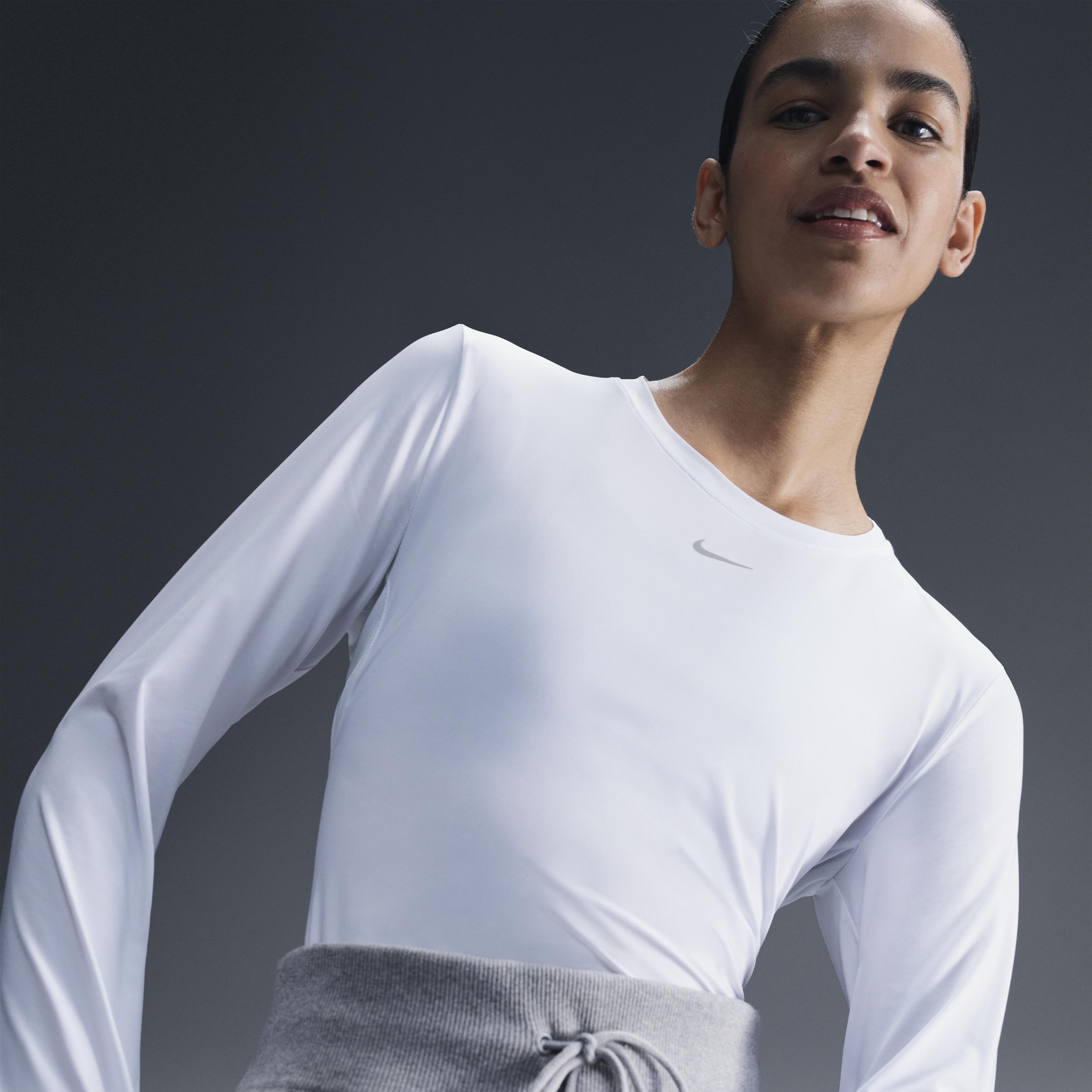Nike Womens One Classic Dri-FIT Long-Sleeve Top | FN2801-100 Product Image