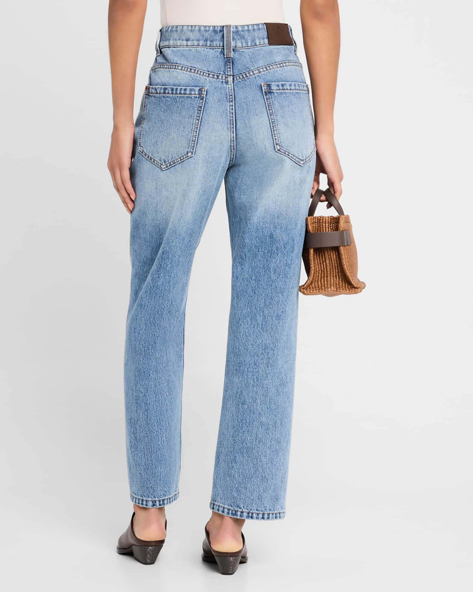 High-Rise Straight Jeans Product Image