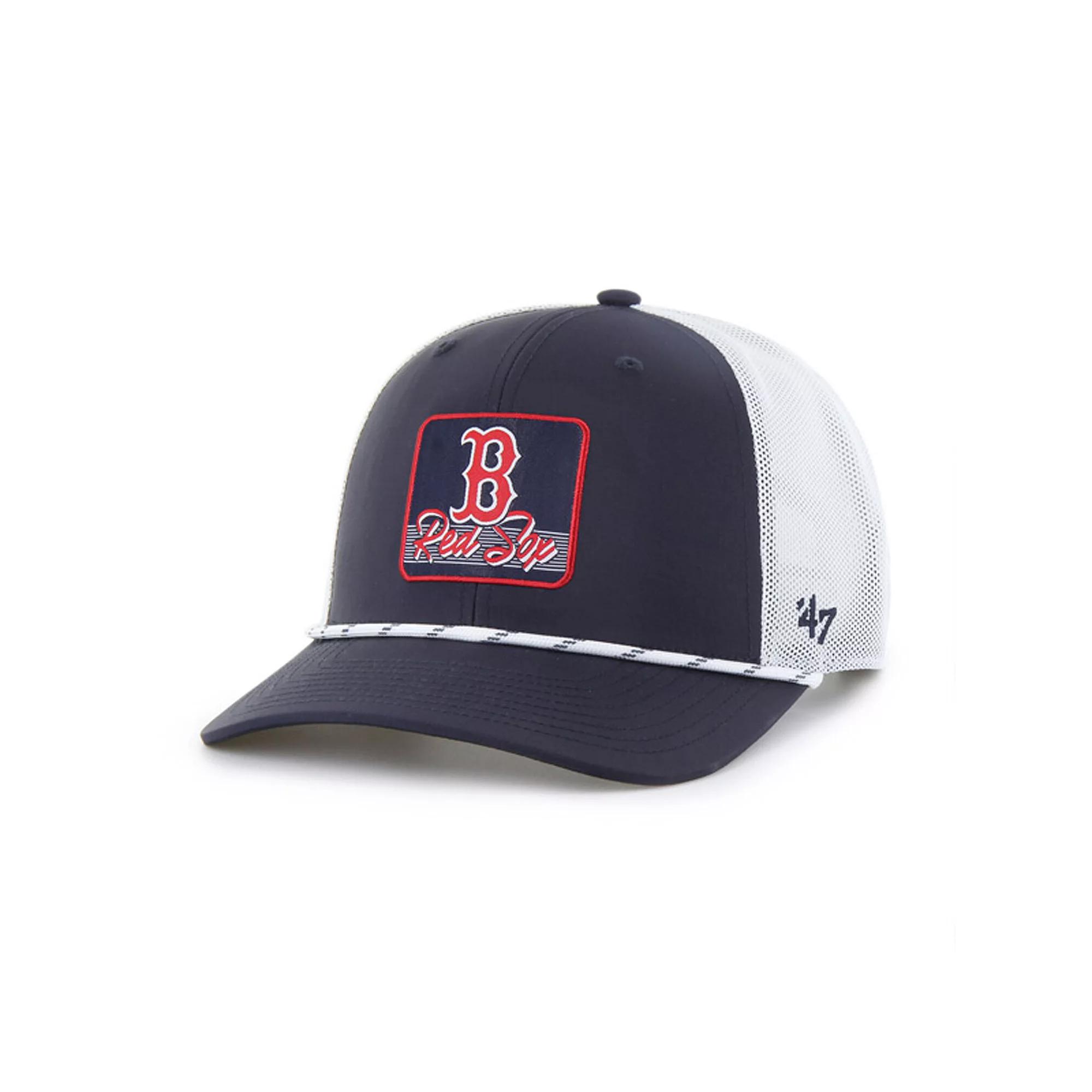 Men's '47 Navy/White Boston Red Sox Scratch Adjustable Trucker Hat, Blue Product Image