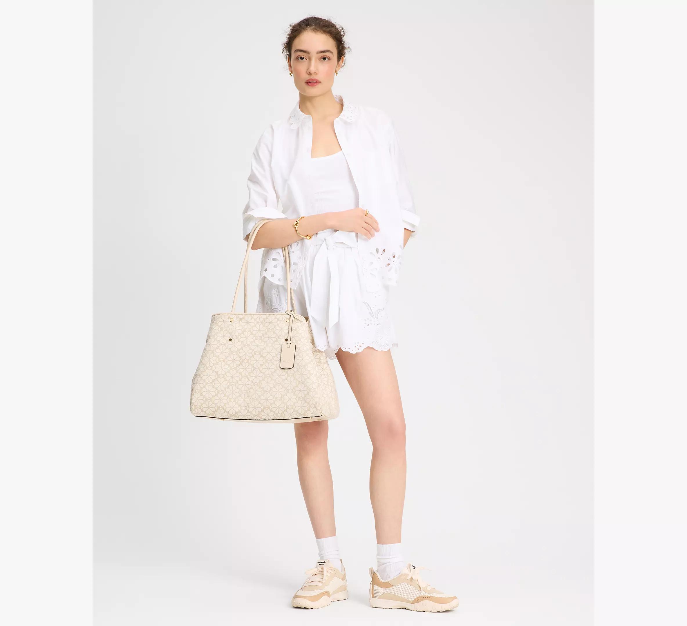 Spade Flower Jacquard Large Everything Tote Product Image