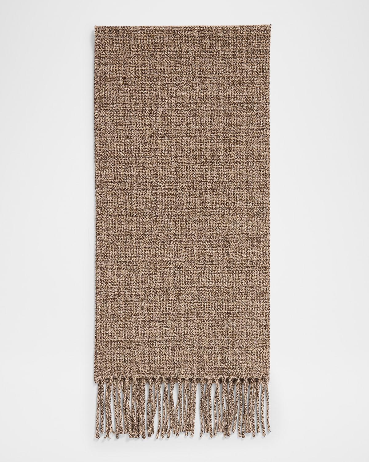 Mens Mouline Tweed Cashmere Scarf Product Image