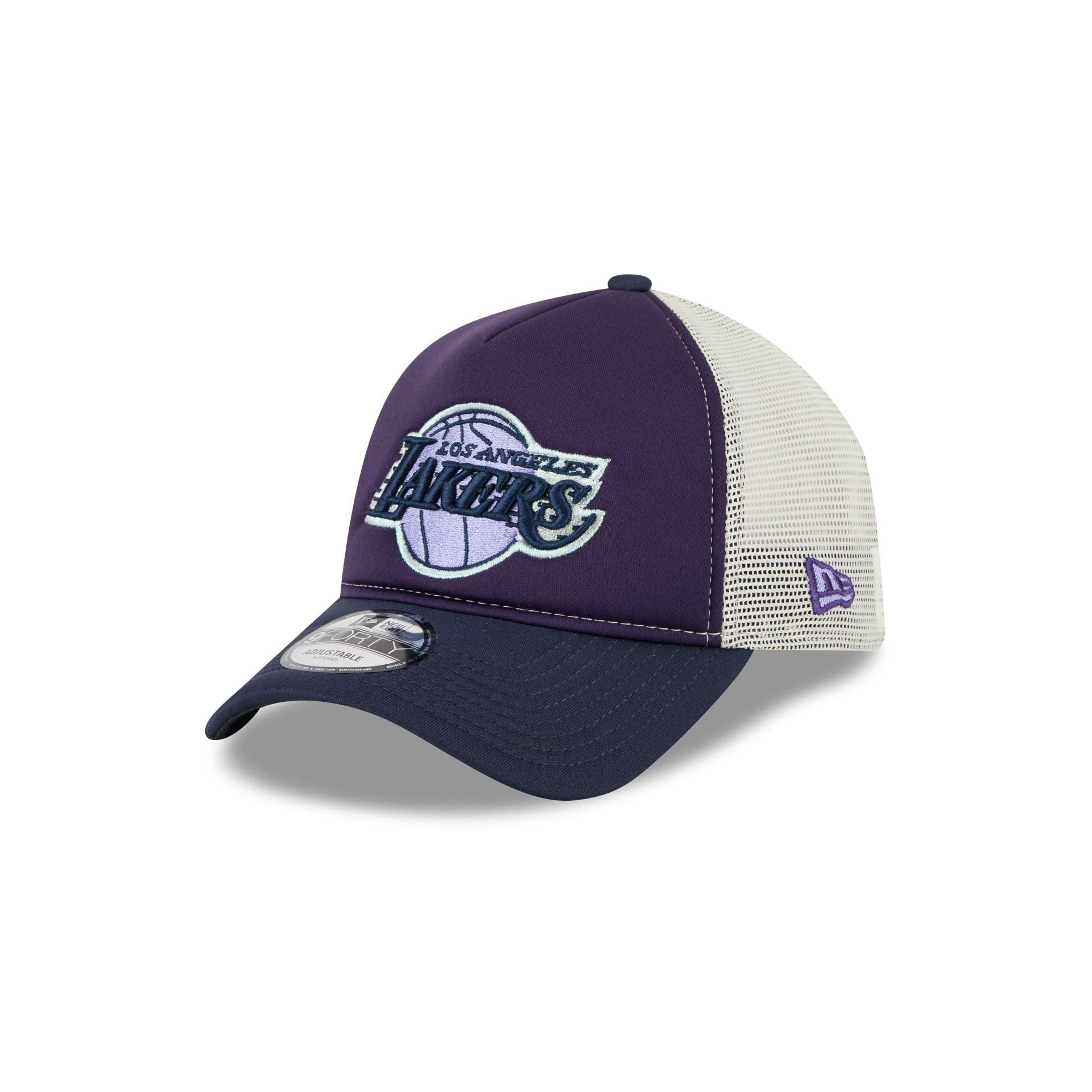 Pittsburgh Pirates Navy Purple 9FORTY A-Frame Trucker Hat Male Product Image