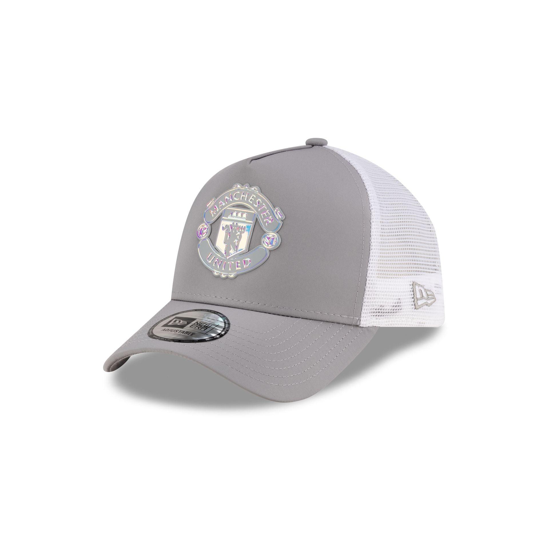 Manchester United FC Iridescent 9FORTY A-Frame Trucker Hat Male Product Image