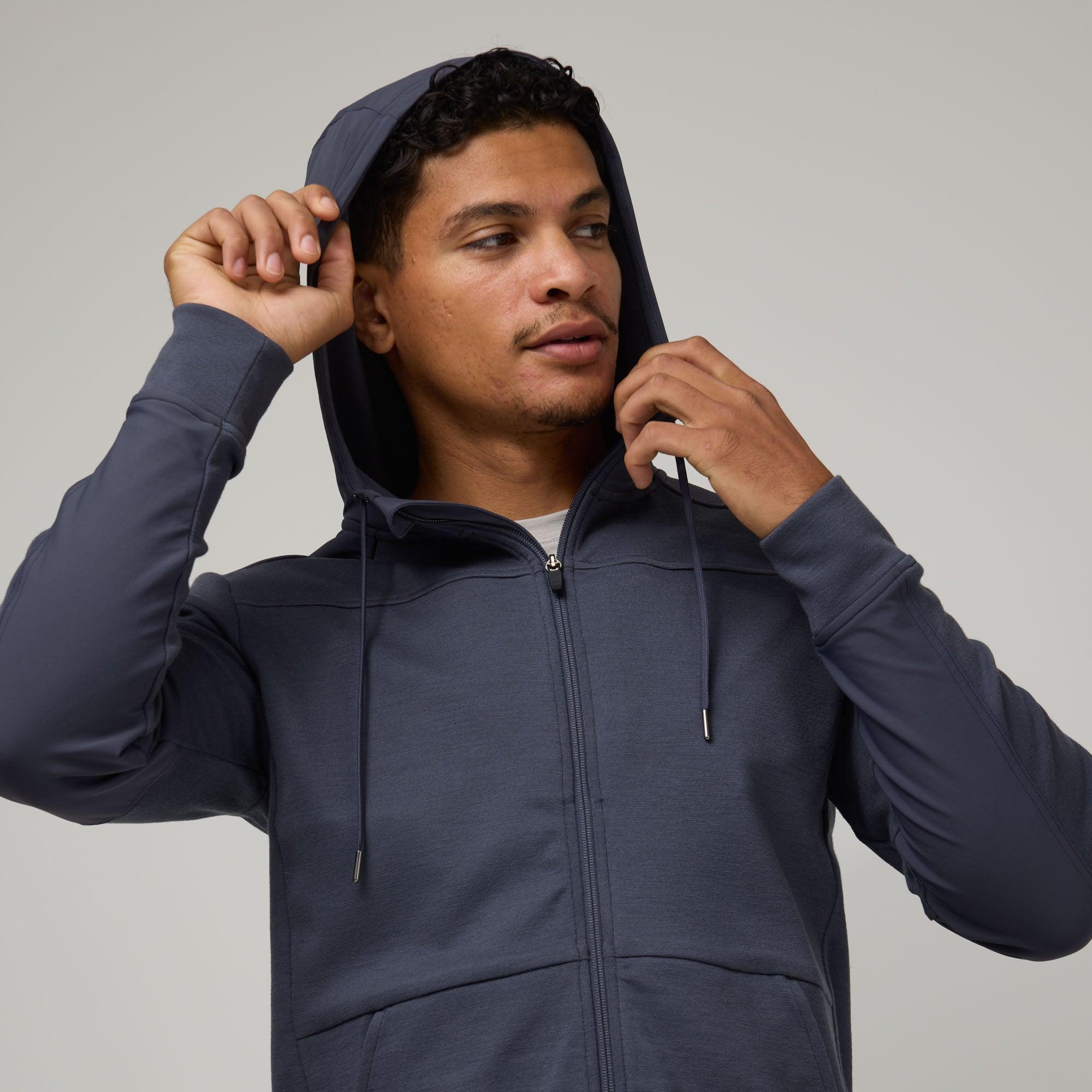Merino Wool Ponte Travel Hoodie | Odyssey Gray Product Image