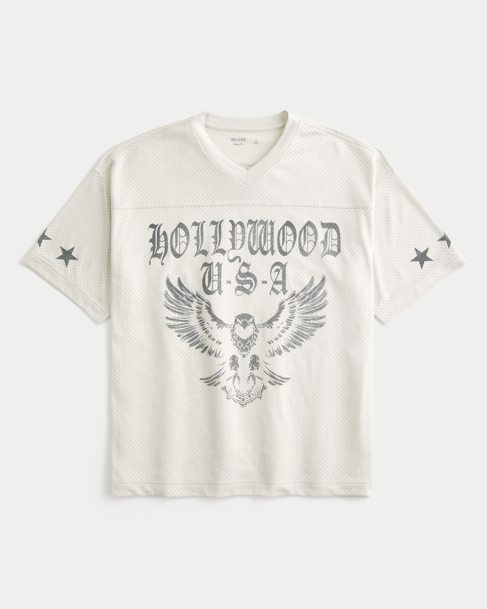 Baggy Hollywood Graphic Football Jersey Product Image